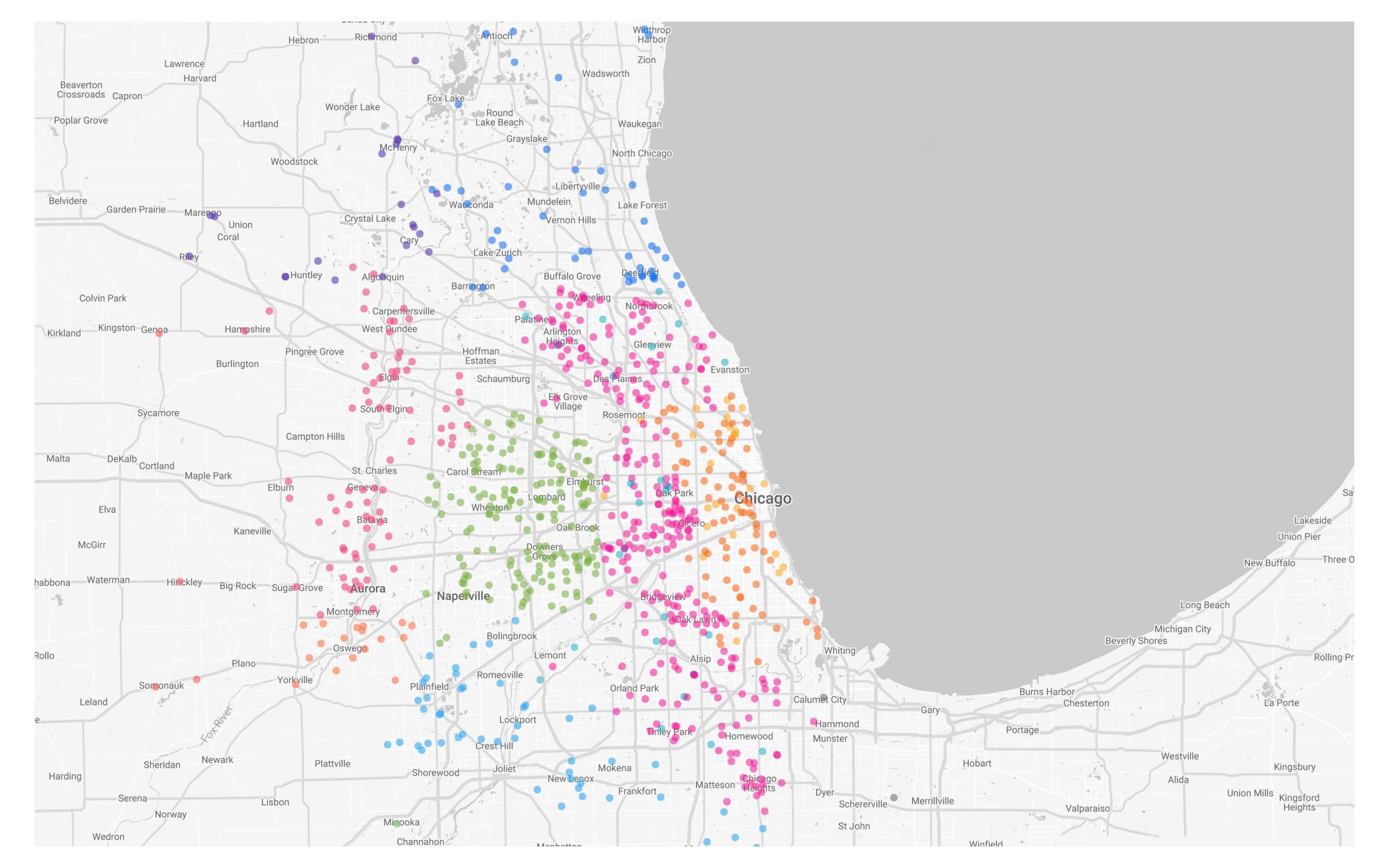 Candor – Map by County-2520×1575