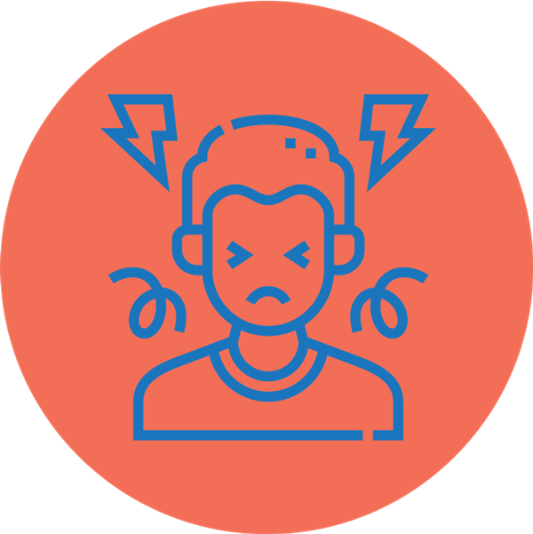 stress bubble orange